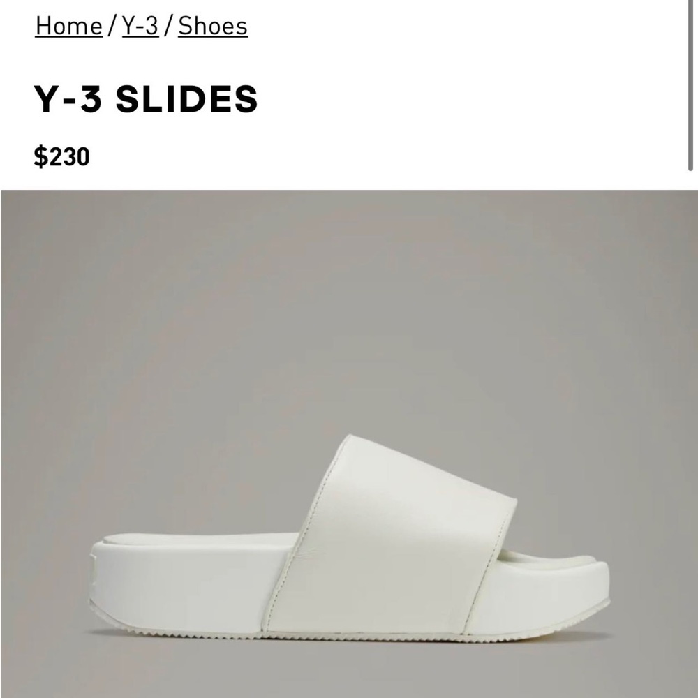 NWT ADIDAS Y-3 NEW SLIDE (CORE BROWN/LINEN)